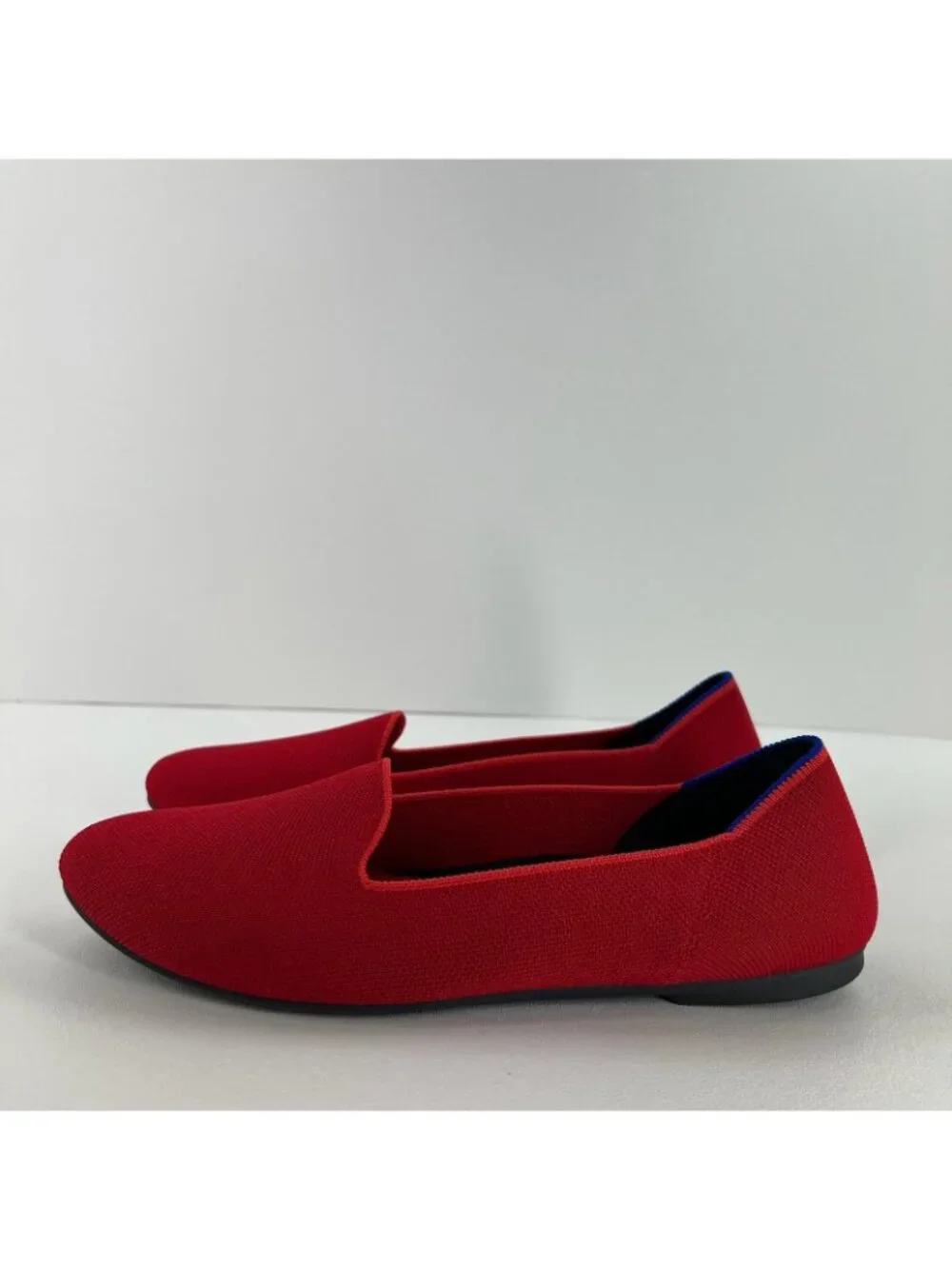 Rothy's The Loafer Flats Size US 9.5 Knit Slip On Washable Comfort Bombshell Red